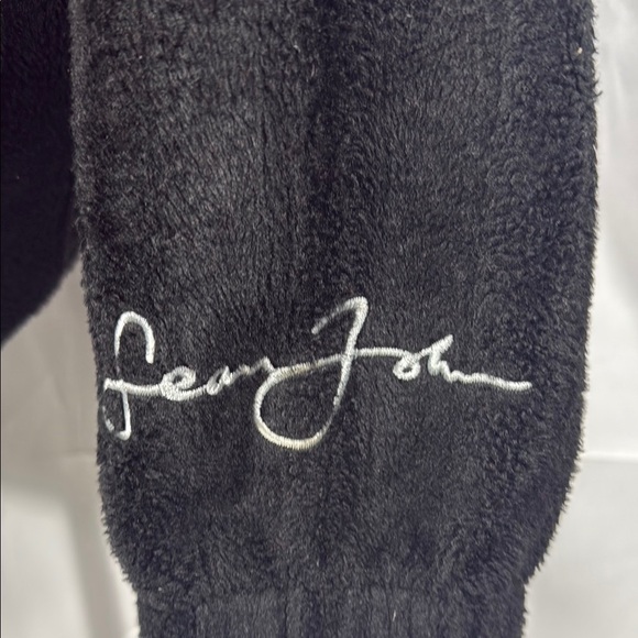 Sean John Vintage Black Fuzzy Zip-Up Sweater Size XXL - Picture 7 of 9